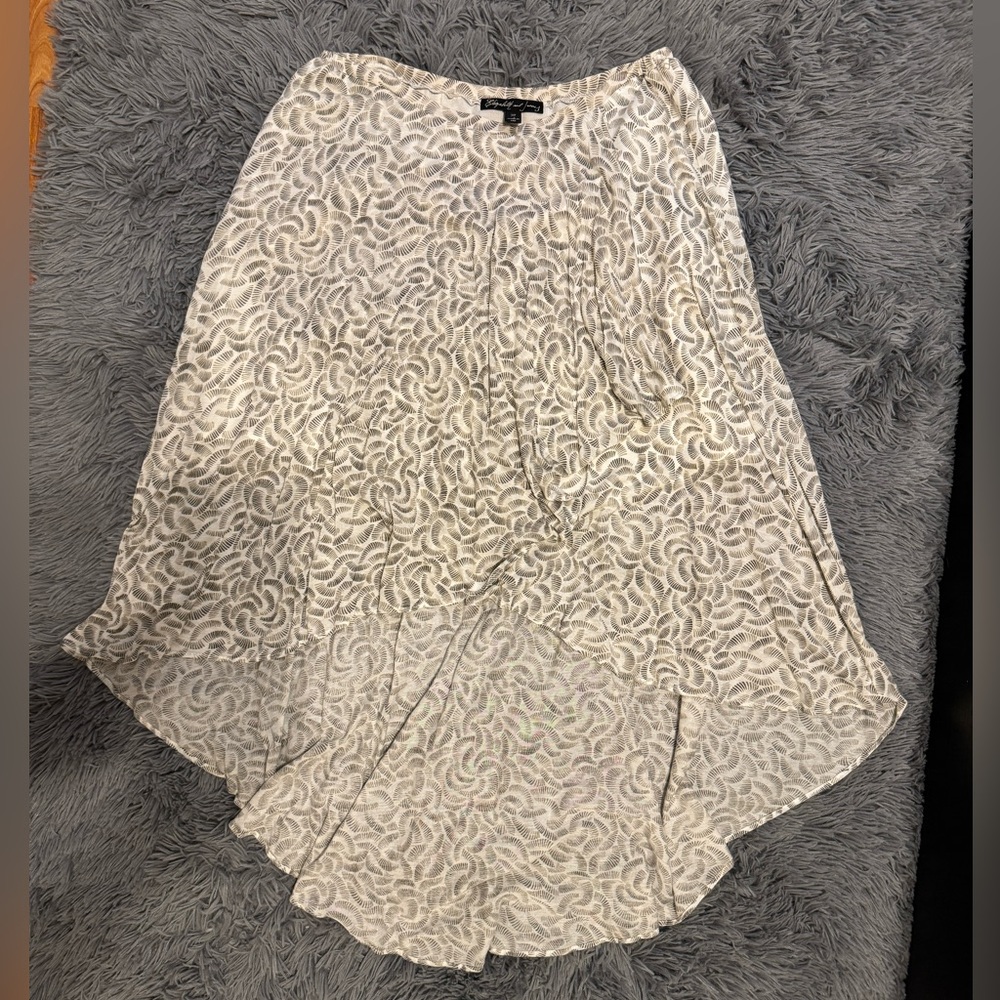 Elizabeth & James high-low printed skirt size M